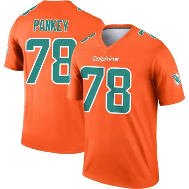 Men's Nike Miami Dolphins Adam Pankey Inverted Jersey - Orange Legend