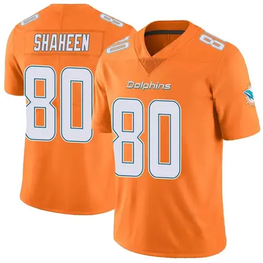Men's Nike Miami Dolphins Adam Shaheen Color Rush Jersey - Orange Limited