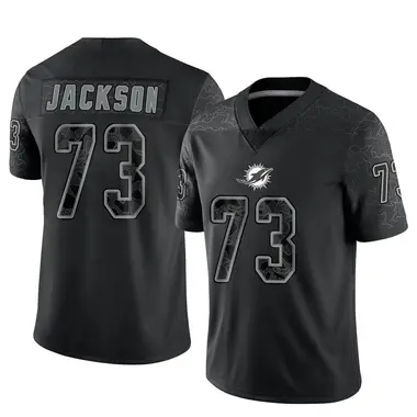Men's Nike Miami Dolphins Austin Jackson Reflective Jersey - Black Limited