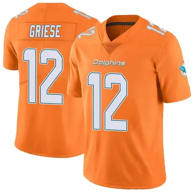 Men's Nike Miami Dolphins Bob Griese Color Rush Jersey - Orange Limited