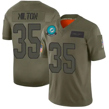 Men's Nike Miami Dolphins Chris Milton 2019 Salute to Service Jersey - Camo Limited