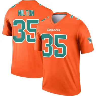 Men's Nike Miami Dolphins Chris Milton Inverted Jersey - Orange Legend