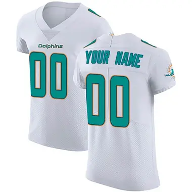Men's Nike Miami Dolphins Custom Vapor Untouchable Jersey - White Elite