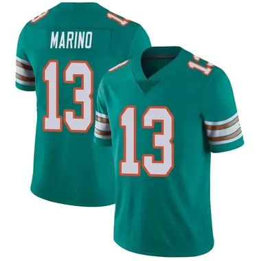 Men's Nike Miami Dolphins Dan Marino Alternate Vapor Untouchable Jersey - Aqua Limited