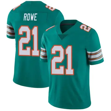 Men's Nike Miami Dolphins Eric Rowe Alternate Vapor Untouchable Jersey - Aqua Limited