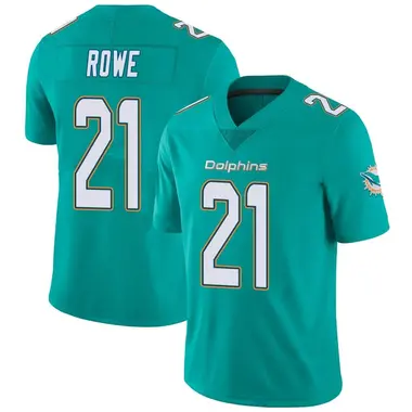 Men's Nike Miami Dolphins Eric Rowe Team Color Vapor Untouchable Jersey - Aqua Limited