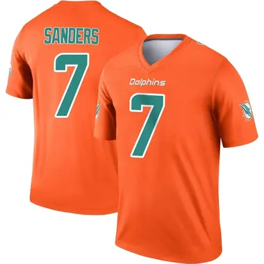 Men's Nike Miami Dolphins Jason Sanders Inverted Jersey - Orange Legend