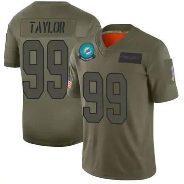 Men's Nike Miami Dolphins Jason Taylor 2019 Salute to Service Jersey - Camo Limited