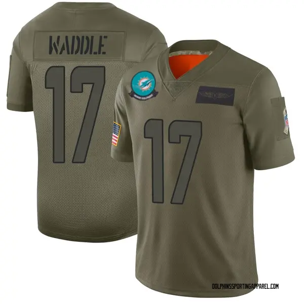 Men's Nike Miami Dolphins Jaylen Waddle 2019 Salute to Service Jersey - Camo Limited