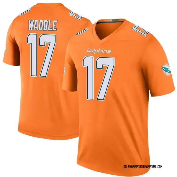 Men's Nike Miami Dolphins Jaylen Waddle Color Rush Jersey - Orange Legend