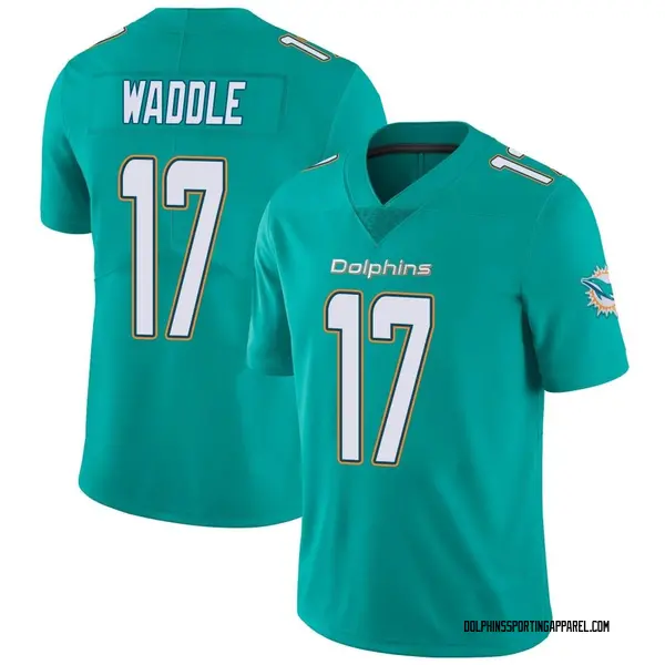 Men's Nike Miami Dolphins Jaylen Waddle Team Color Vapor Untouchable Jersey - Aqua Limited