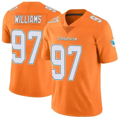 Men's Nike Miami Dolphins Jordan Williams Color Rush Jersey - Orange Limited