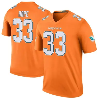 Men's Nike Miami Dolphins Larry Hope Color Rush Jersey - Orange Legend