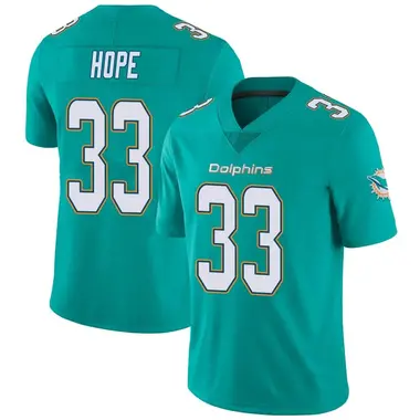 Men's Nike Miami Dolphins Larry Hope Team Color Vapor Untouchable Jersey - Aqua Limited