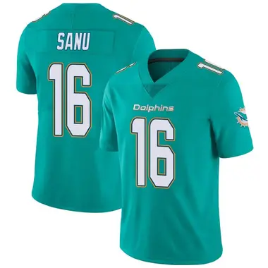 Men's Nike Miami Dolphins Mohamed Sanu Team Color Vapor Untouchable Jersey - Aqua Limited