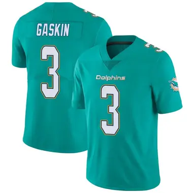 Men's Nike Miami Dolphins Myles Gaskin Team Color Vapor Untouchable Jersey - Aqua Limited