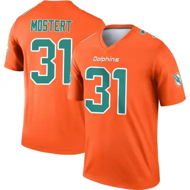 Men's Nike Miami Dolphins Raheem Mostert Inverted Jersey - Orange Legend