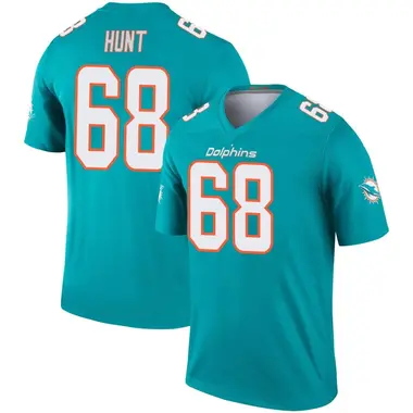 Men's Nike Miami Dolphins Robert Hunt Jersey - Aqua Legend