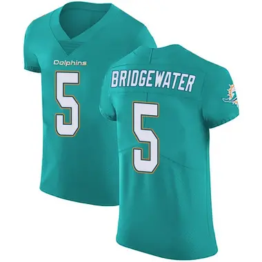 Men's Nike Miami Dolphins Teddy Bridgewater Aqua Team Color Vapor Untouchable Jersey - Green Elite