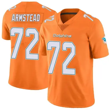 Men's Nike Miami Dolphins Terron Armstead Color Rush Jersey - Orange Limited