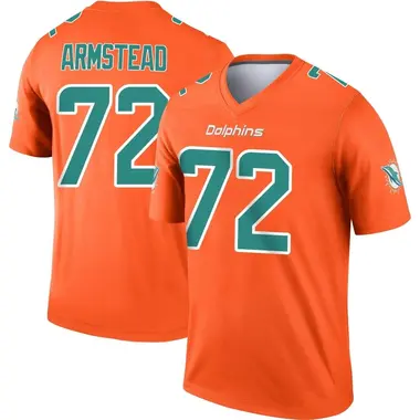 Men's Nike Miami Dolphins Terron Armstead Inverted Jersey - Orange Legend
