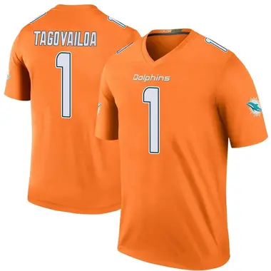 Men's Nike Miami Dolphins Tua Tagovailoa Color Rush Jersey - Orange Legend