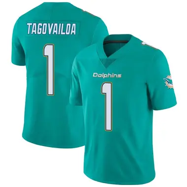 Men's Nike Miami Dolphins Tua Tagovailoa Team Color Vapor Untouchable Jersey - Aqua Limited