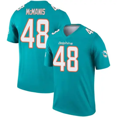 Men's Nike Miami Dolphins Wynton McManis Jersey - Aqua Legend