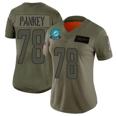 Women's Nike Miami Dolphins Adam Pankey 2019 Salute to Service Jersey - Camo Limited