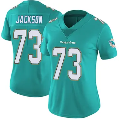 Women's Nike Miami Dolphins Austin Jackson Team Color Vapor Untouchable Jersey - Aqua Limited