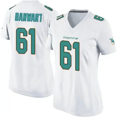Women's Nike Miami Dolphins Cole Banwart Jersey - White Game