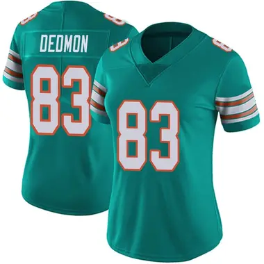 Women's Nike Miami Dolphins DeVonte Dedmon Alternate Vapor Untouchable Jersey - Aqua Limited