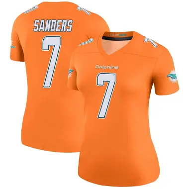 Women's Nike Miami Dolphins Jason Sanders Color Rush Jersey - Orange Legend