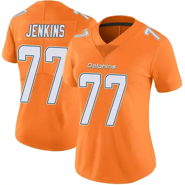 Women's Nike Miami Dolphins John Jenkins Color Rush Jersey - Orange Limited