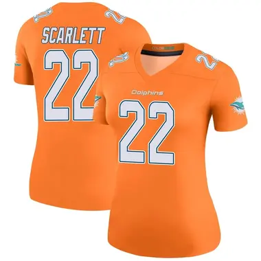 Women's Nike Miami Dolphins Jordan Scarlett Color Rush Jersey - Orange Legend