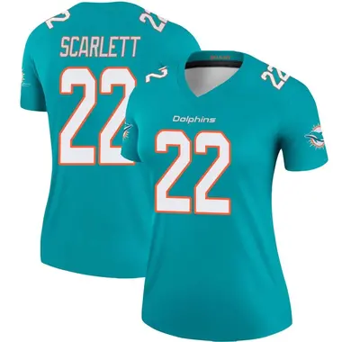 Women's Nike Miami Dolphins Jordan Scarlett Jersey - Aqua Legend