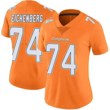 Women's Nike Miami Dolphins Liam Eichenberg Color Rush Jersey - Orange Limited