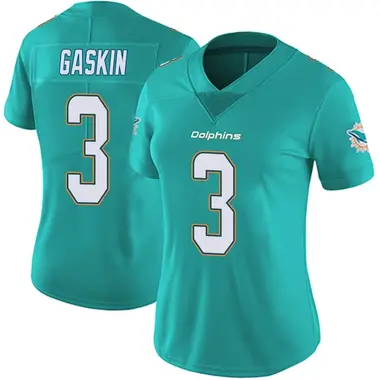 Women's Nike Miami Dolphins Myles Gaskin Team Color Vapor Untouchable Jersey - Aqua Limited