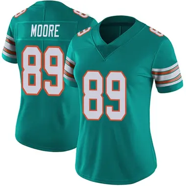 Women's Nike Miami Dolphins Nat Moore Alternate Vapor Untouchable Jersey - Aqua Limited
