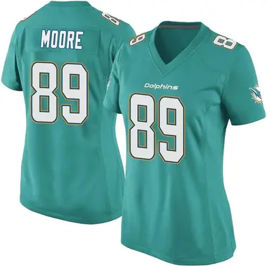 Women's Nike Miami Dolphins Nat Moore Team Color Jersey - Aqua Game