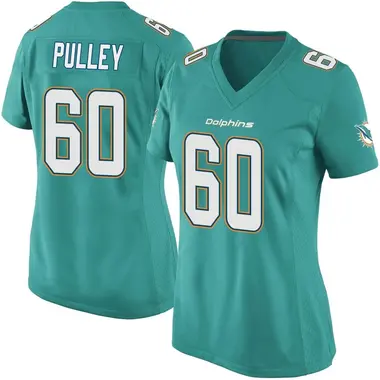 Women's Nike Miami Dolphins Spencer Pulley Team Color Jersey - Aqua Game