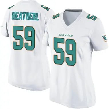 Women's Nike Miami Dolphins Tommy Heatherly Jersey - White Game