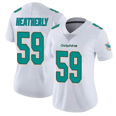 Women's Nike Miami Dolphins Tommy Heatherly limited Vapor Untouchable Jersey - White