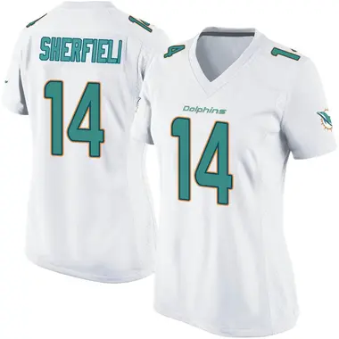 Women's Nike Miami Dolphins Trent Sherfield Jersey - White Game