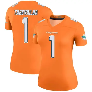 Women's Nike Miami Dolphins Tua Tagovailoa Color Rush Jersey - Orange Legend