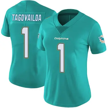 Women's Nike Miami Dolphins Tua Tagovailoa Team Color Vapor Untouchable Jersey - Aqua Limited