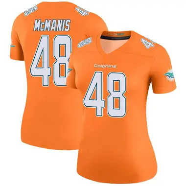 Women's Nike Miami Dolphins Wynton McManis Color Rush Jersey - Orange Legend