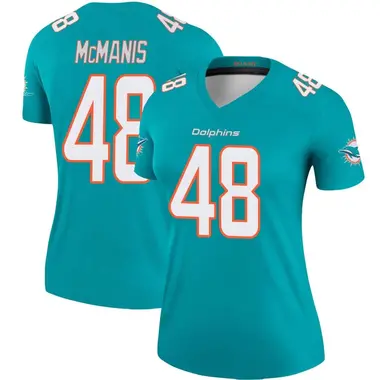 Women's Nike Miami Dolphins Wynton McManis Jersey - Aqua Legend