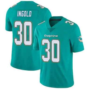 Youth Nike Miami Dolphins Alec Ingold Team Color Vapor Untouchable Jersey - Aqua Limited