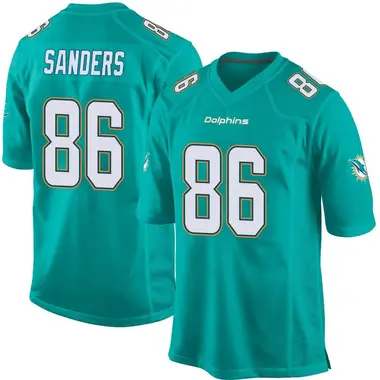 Youth Nike Miami Dolphins Braylon Sanders Team Color Jersey - Aqua Game